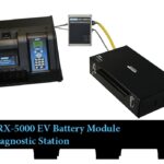 Midtronics GRX-5000 EV Battery Module Diagnostic Station performing battery module balancing and diagnostics for EVs