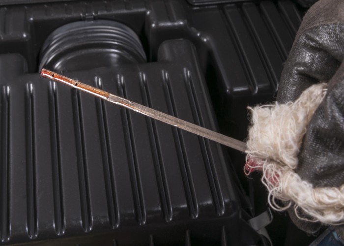 Transmission fluid level check